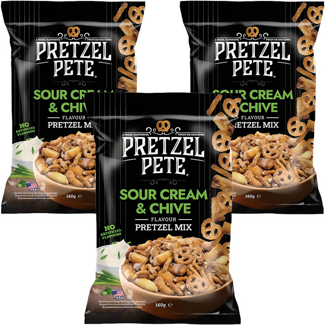 綜合椒鹽捲餅 酸奶香蔥口味, 160g, 3包