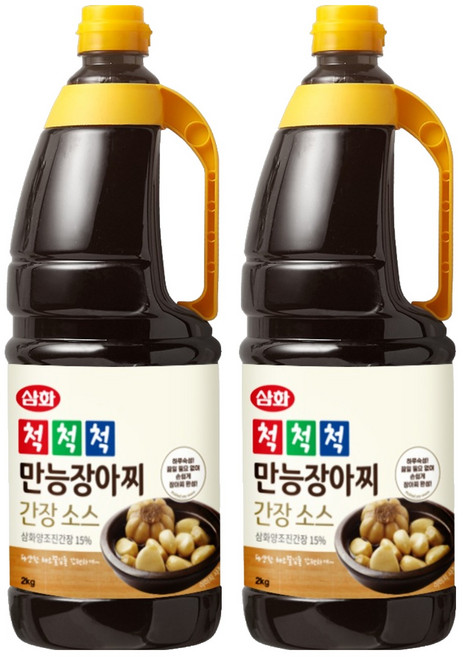 삼화식품 척척척 만능장아찌 간장소스, 2kg, 2개