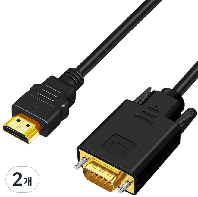 인네트워크 HDMI to RGB VGA 변환 케이블 IN-HDR018, 2개, 1.8m