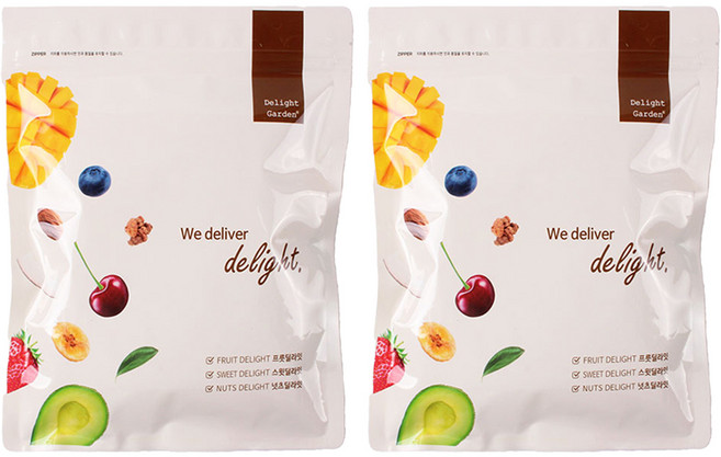 딜라잇가든 크리스피 코코넛 청크, 450g, 2개