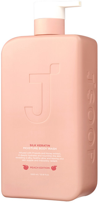 제이숲 실크 케라틴 모이스처 바디워시 피치 에디션, 1L, 1개