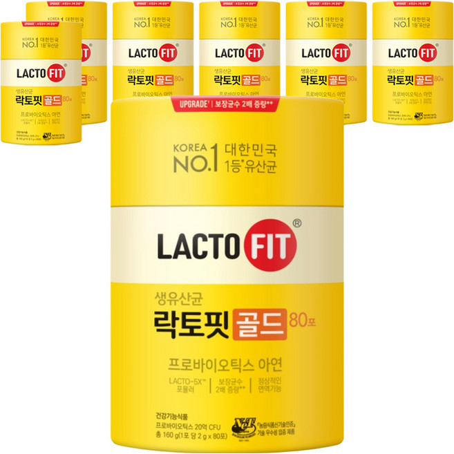 Chong Kun Dang 鍾根堂 LACTO-FIT Gold 80包, 160g, 7個