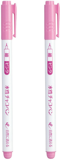 Clover 可樂牌 水性消失筆 CL24-426, 粉紅色, 2支