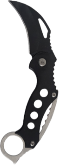 셀리빙 스테인레스 아웃도어 캠핑 다용도 카람빗, 블랙, 1개