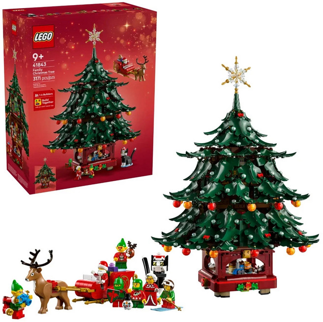 LEGO 41843 特殊 家庭耶誕樹擺飾 Family Christmas Tree Decoration, 混和顏色, 1個