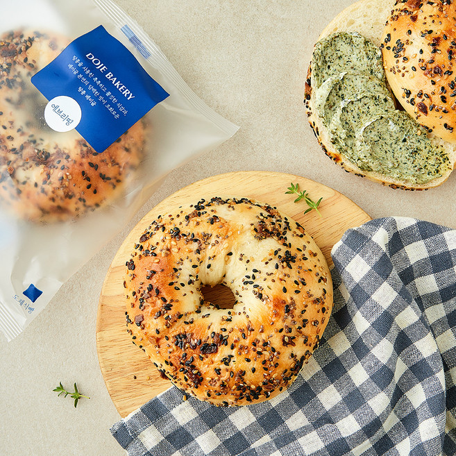 도제식빵 탕종 에브리띵 베이글, 105g, 1개, 1개입