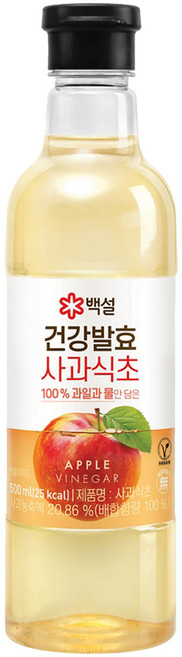 백설 건강 발효 사과식초, 500ml, 1개