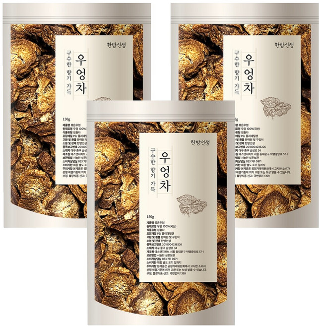 한방선생 볶은 우엉차, 150g, 3개