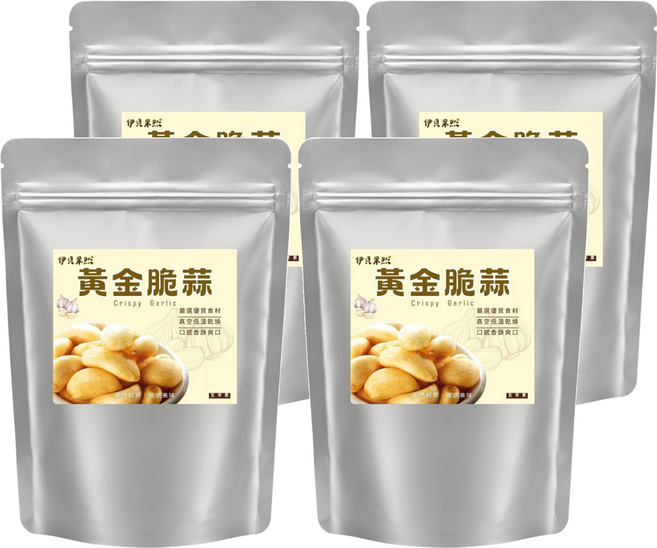 EBE PURE 伊貝果然 黃金脆蒜, 4個, 60g