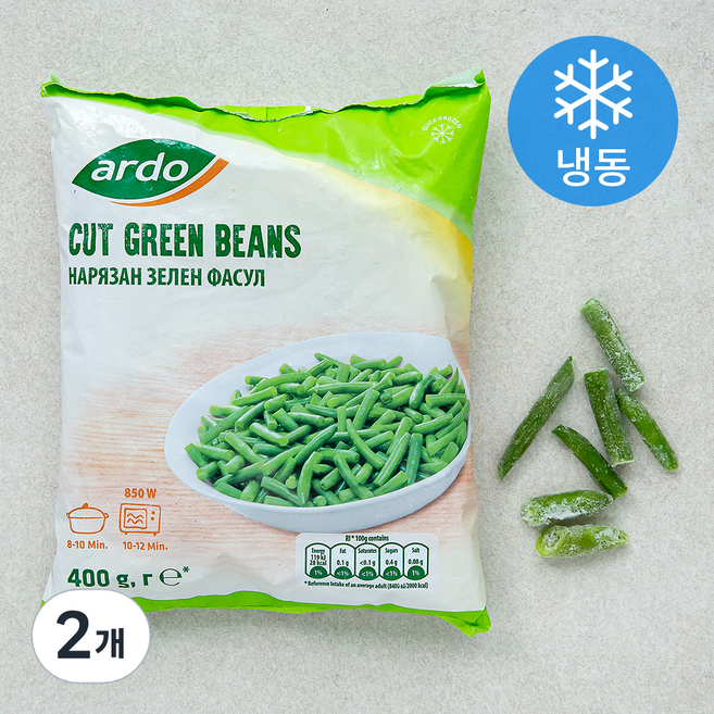 아르도 그린빈 (냉동), 400g, 2개