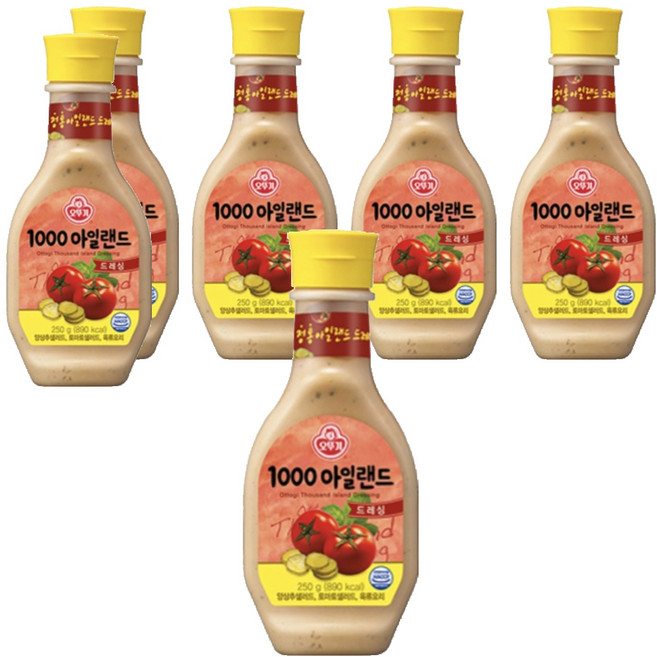 오뚜기 1000 아일랜드 드레싱, 250g, 6개