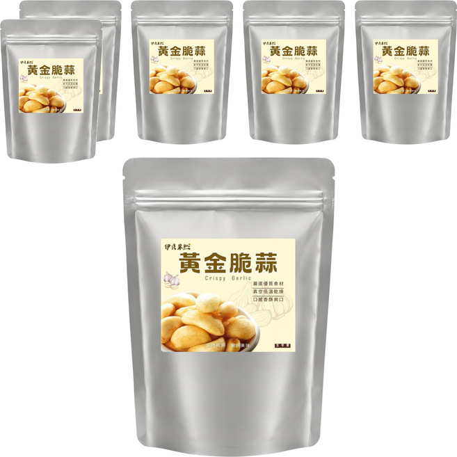 EBE PURE 伊貝果然 黃金脆蒜, 6個, 60g