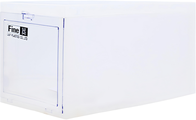 KEYWAY 聯府 前拉式整理箱 12L 350 x 202 x 205mm, 透明色 + 霧白色, 1個