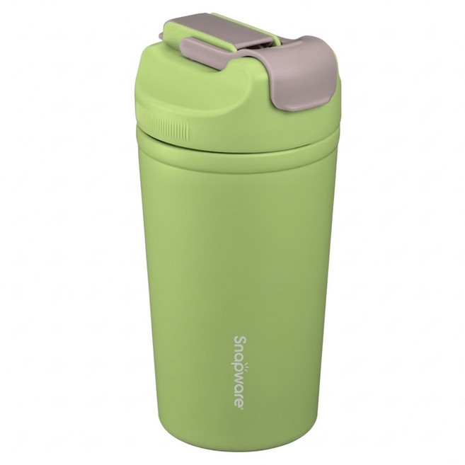 Corelle Brands 康寧餐具 Snapware 陶瓷不鏽鋼真空保溫隨手杯, 綠色, 500ml, 1個