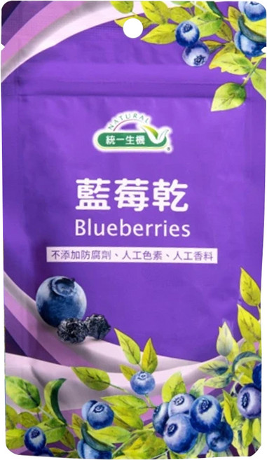 統一生機 藍莓乾, 100g, 1包