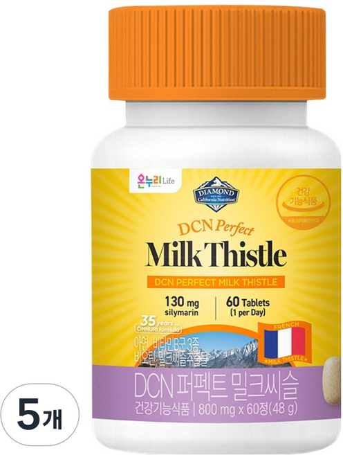 DCN 퍼펙트 밀크씨슬, 5개, 60정