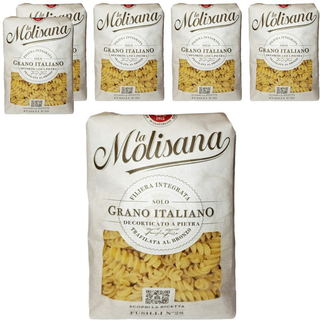 la Molisana 茉莉 義大利螺旋麵 28, 6包, 500g