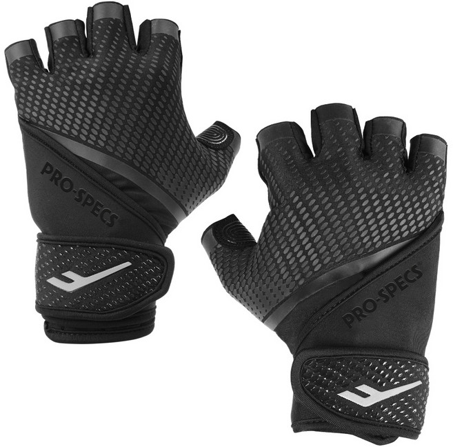 프로스펙스 에센셜 라이트 더블 헬스장갑 양손착용 세트, 블랙, 1세트