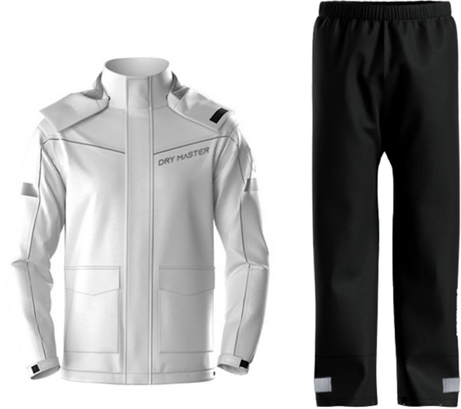 드라이마스터 라이딩 우비 상하의 세트, 그레이