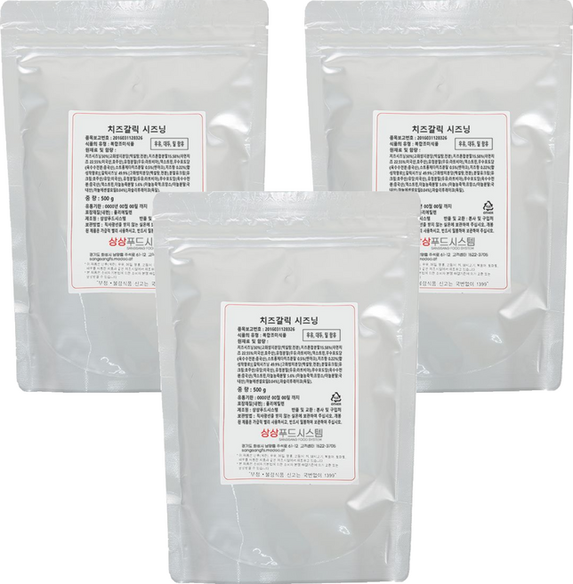 상상시즈닝 치즈갈릭 시즈닝, 500g, 3개