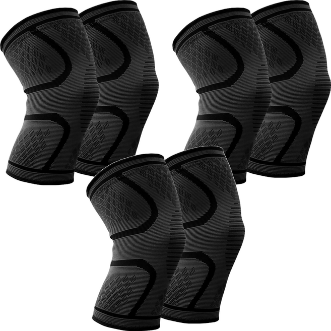 AOLIKES 奧力克斯 護膝 7718, 3雙, 黑色