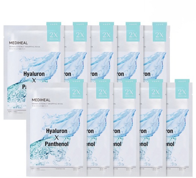 메디힐 더마 시너지 보습장벽 랩핑 마스크, 10개입, 1개