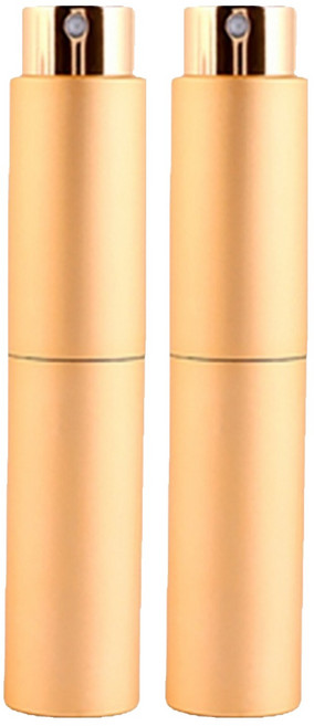 Reddot 紅點生活 防疫不沾紋玻璃噴霧分裝瓶 10ml, 金色, 2個