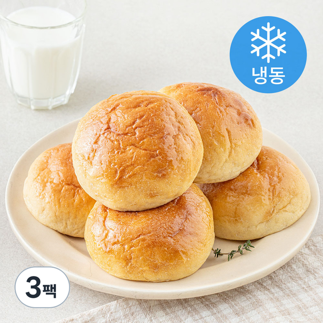 그림의빵 아침엔 저당안심 코코모닝빵 6개입 (냉동), 216g, 3팩