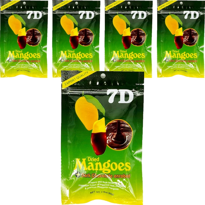 세븐디 초코 건망고, 80g, 5개 - 쿠팡