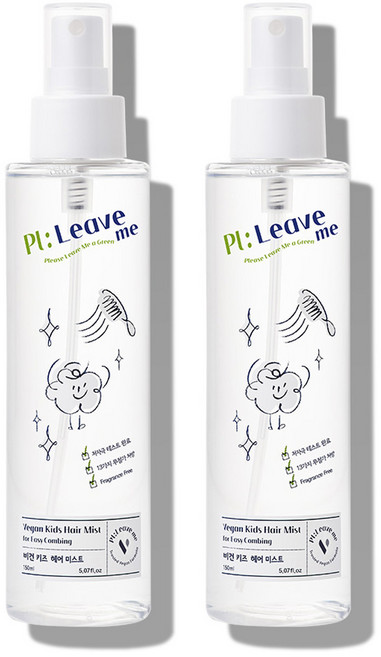 플리브미 비건 키즈 헤어미스트, 150ml, 2개