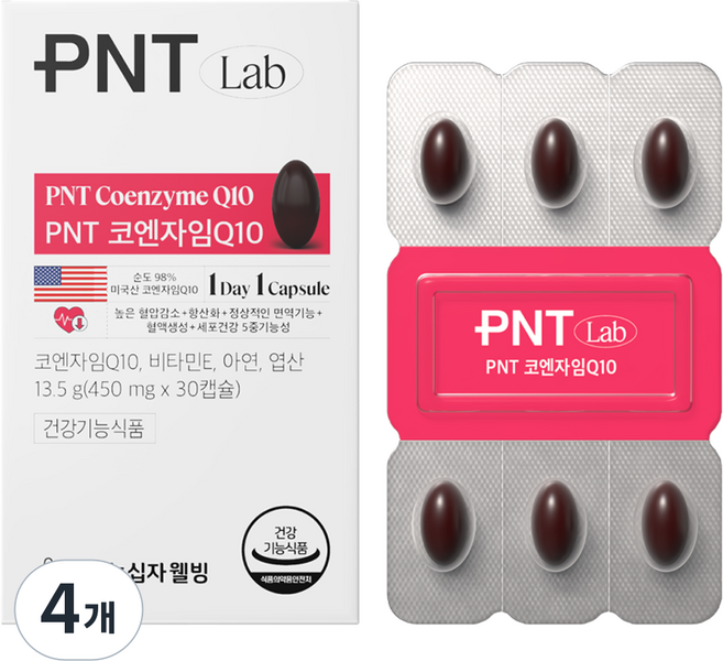 피엔티 GC녹십자웰빙 코엔자임Q10 코큐텐 30p, 13.5g, 4개