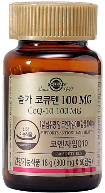 솔가 메가솔브 코큐텐 100, 60정, 1개 - 쿠팡
