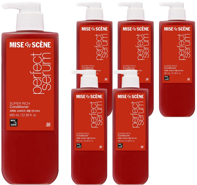 미쟝센 퍼펙트 슈퍼리치 세럼 컨디셔너, 680ml, 6개