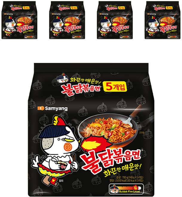 Buldak Ramen 火辣雞肉風味鐵板炒麵 140g, 25包