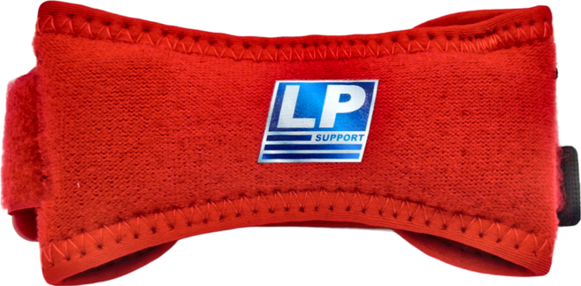 LP SUPPORT 特殊托型加壓式髕骨帶, 1個, 紅色