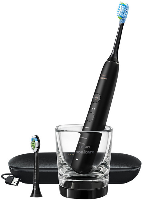 PHILIPS 飛利浦 Sonicare 煥白閃耀智能音波震動牙刷/電動牙刷, 1組, HX9912/17, 黑鑽