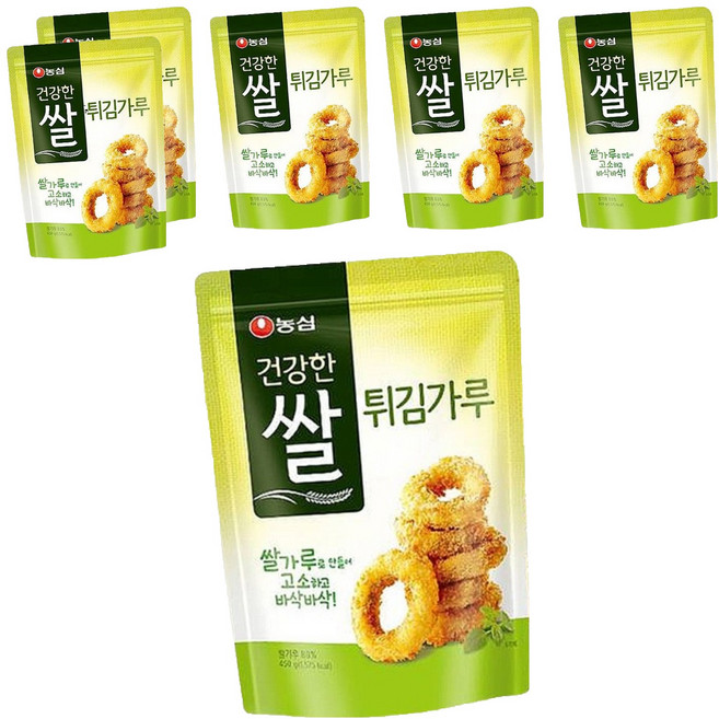 농심 건강한쌀 튀김가루, 450g, 6개