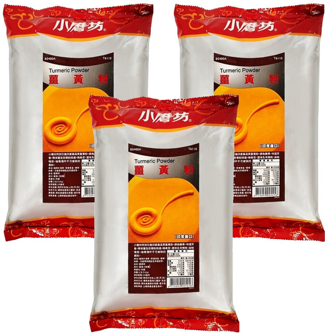 小磨坊 薑黃粉, 1kg, 3包