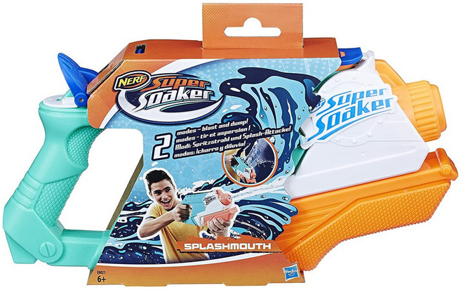 Hasbro 孩之寶 NERF Super Soaker 樂活打擊灑射水槍, 1個, 多色