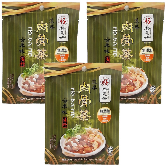 游建好 肉骨茶古早味湯滷包, 110g, 3包