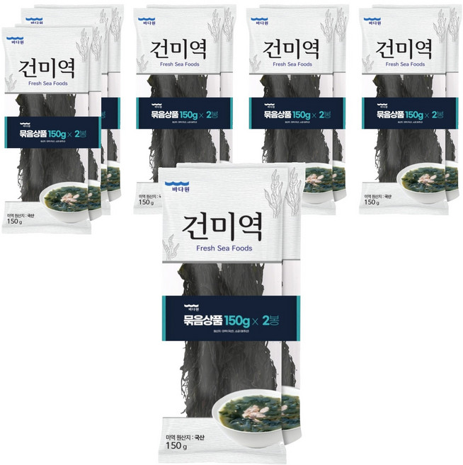 바다원 건미역, 150g, 12개