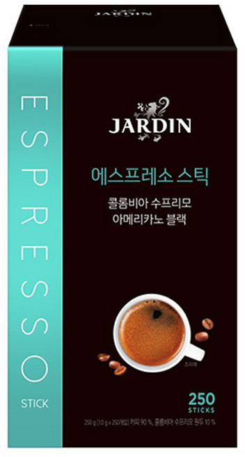 쟈뎅 콜롬비아 수프리모 에스프레소스틱 아메리카노 블랙, 1g, 250개입, 1개