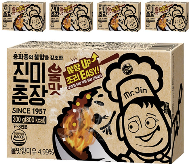 진미 불맛춘장, 300g, 5개