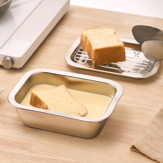 바겐슈타이거 연마제 없는 스텐 사각트레이 모듈 1호 세트, 스텐밧드 + 스텐랙 + 스텐트레이, 1세트