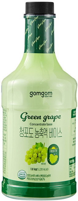 곰곰 청포도 농축액 베이스, 1.8kg, 1개