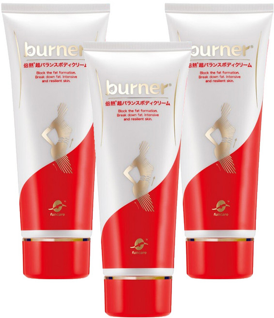 funcare 船井生醫 burner 倍熱 超勻美體霜, 150ml, 3條