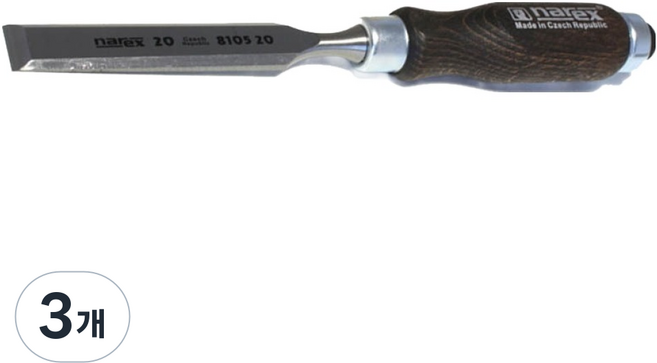 narex Woodline Profi 平鑿 8105 20 20mm, 3個