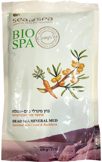 sea of spa 胡蘿蔔與沙棘油礦物泥, 1包, 1包