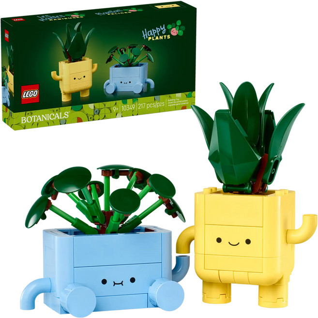 LEGO 樂高 花藝系列 快樂植物 Happy Plants 10349, 1組, 混和顏色