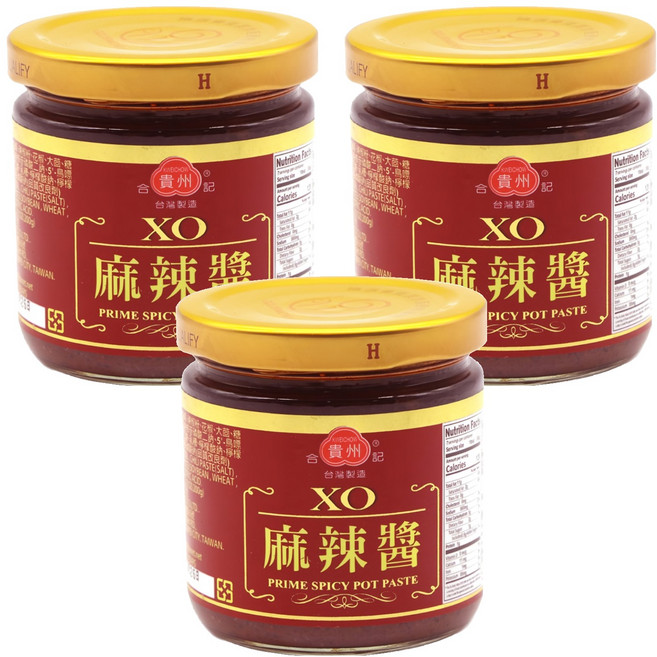 合記貴州 XO麻辣醬, 200g, 3罐